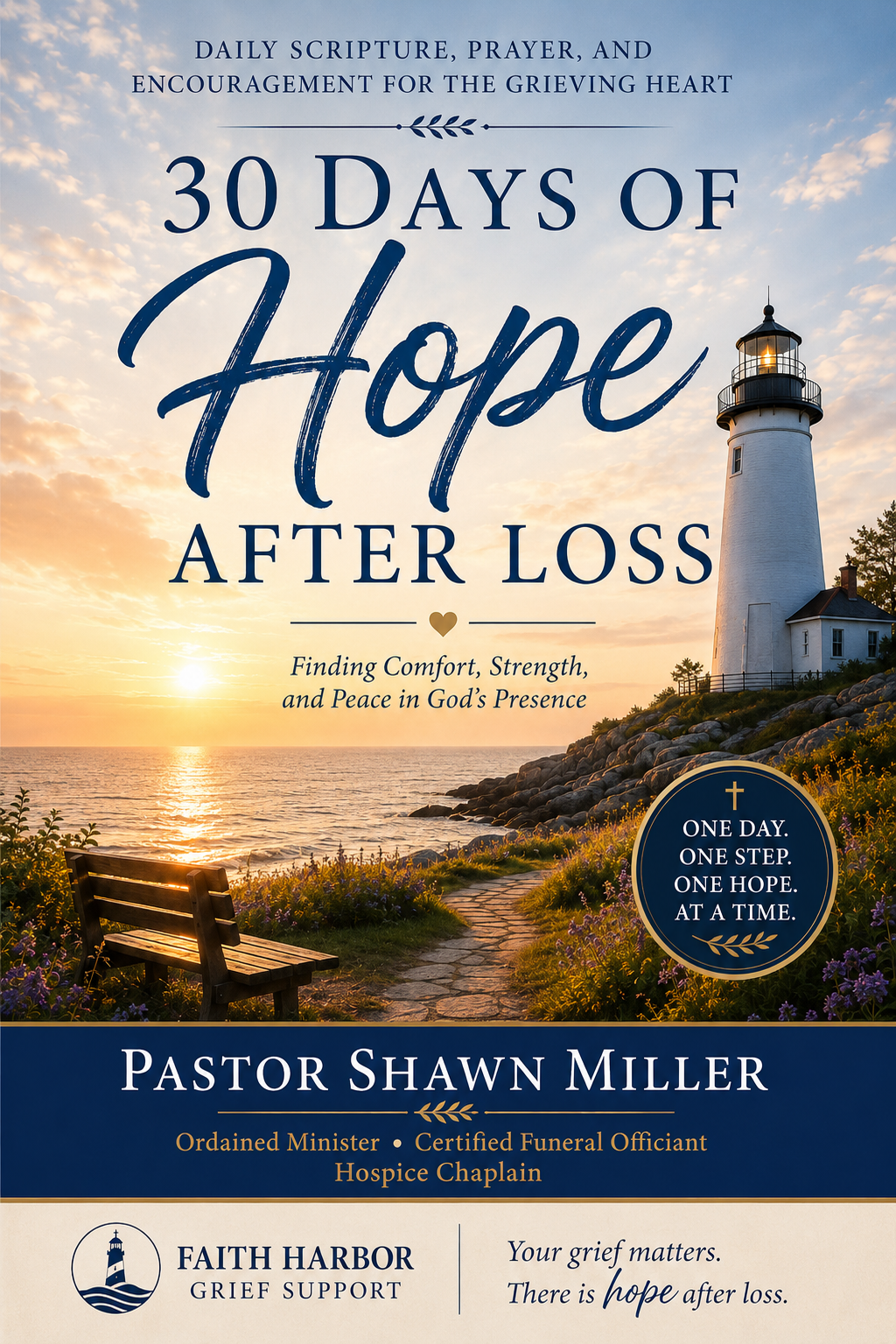 30 Days of Hope After Loss PDF workbook cover by Pastor Shawn Miller